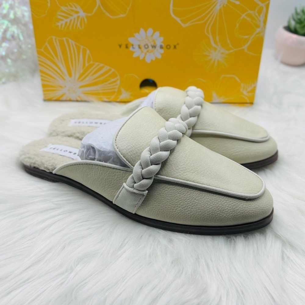 YELLOW BOX Bliss Lined Mules size 7.5M